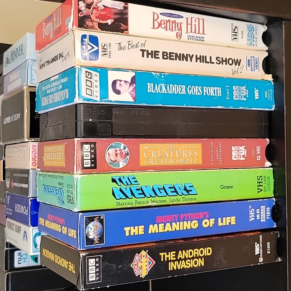 British shows on VHS
